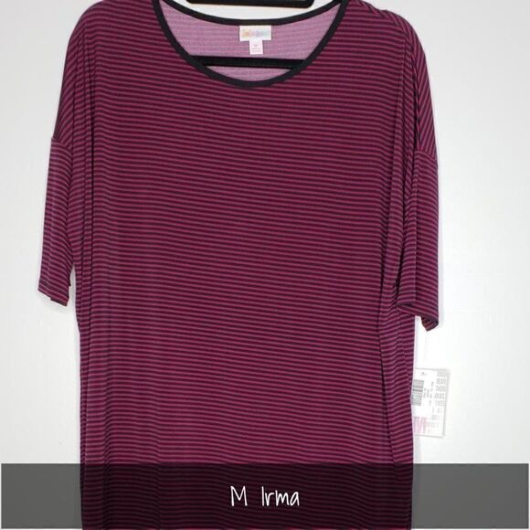 LuLaRoe Irma Tunic Medium Striped NEW - Picture 1 of 1